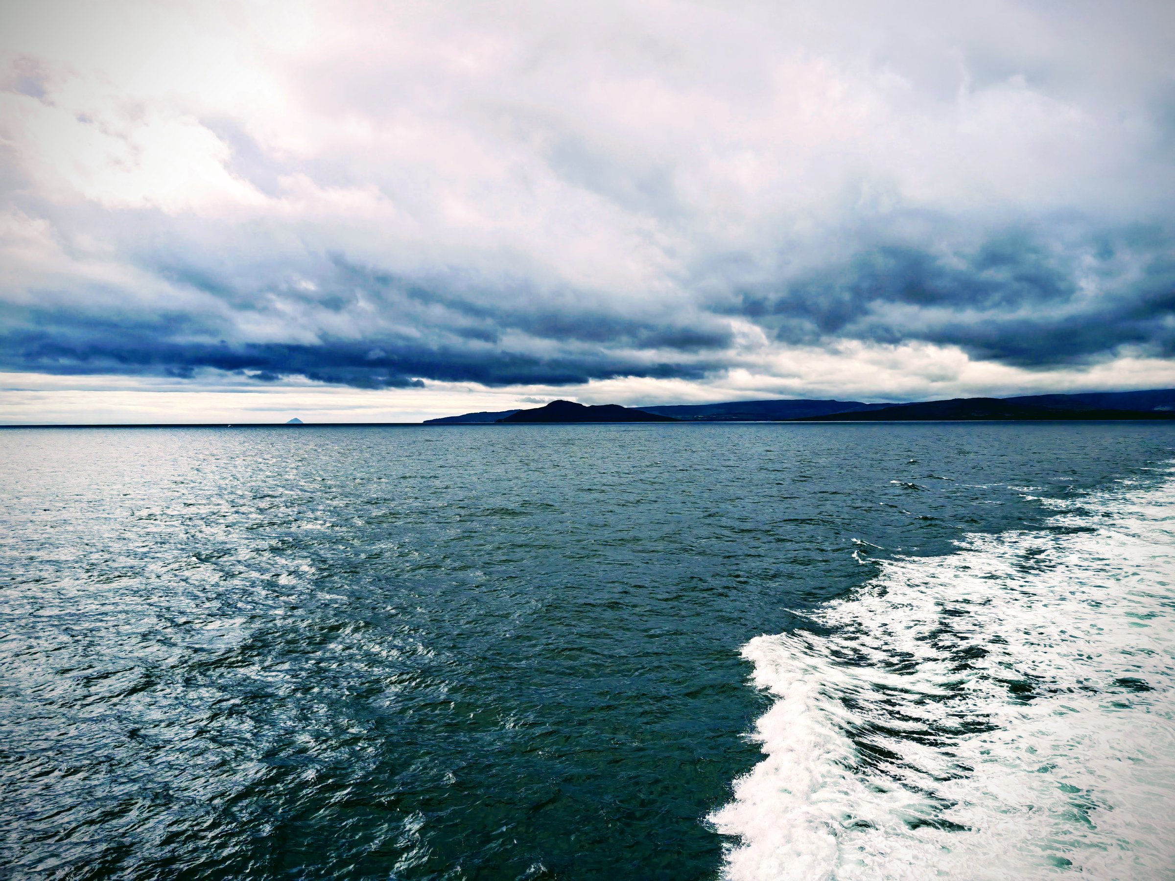 Sea and island landscape off Arran